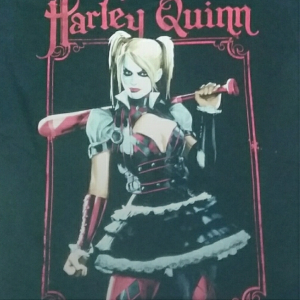 2010 Harley Quinn Batman Arkham Asylum Shirt Vintage DC Comics Y2K - Picture 1 of 4